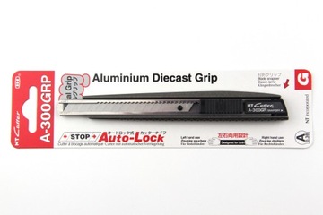 Нож 9 мм NT Cutter A-300GRP Алюминий + AutoLock