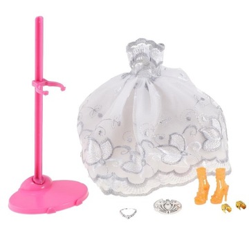 Модные аксессуары для кукол для девочек, белые