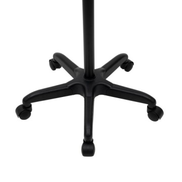 Черная регулируемая тележка для салона, 360° тележка для инструментов для волос с подставкой для фена