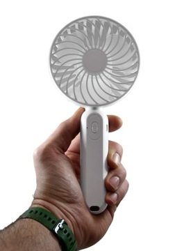 MINI WENTYLATOR WIATRAK WIATRACZEK RĘCZNY USB MOC PODSTAWKA NA TELEFON