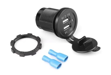 АВТОМОБИЛЬНОЕ ЗАРЯДНОЕ УСТРОЙСТВО 2x USB 1A + 2.1A ПАНЕЛЬ ПРИкуривателя 3.1A