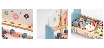 НАБОР ДЕРЕВЯННЫХ ИНСТРУМЕНТОВ ДЛЯ ДЕТЕЙ ДЕРЕВЯННАЯ МАСТЕРСКАЯ ПОДЕЛКИ