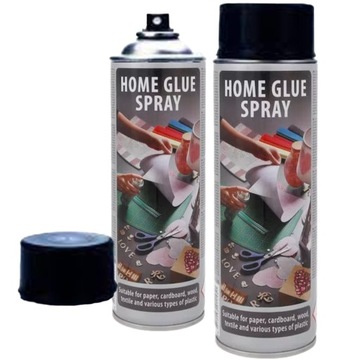 KLEJ W SPRAYU WODNY PRZEŹROCZYSTY DO PAPIERU KARTONU TKANIN ZESTAW 2x 300ml