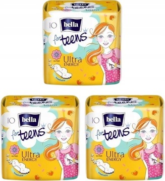 PAKIET Podpaski Bella for Teens 3x10=30szt