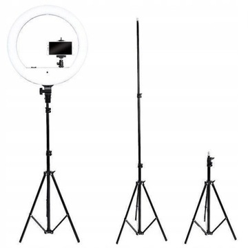 Кольцевая лампа 46см подставка для студии татуировки для макияжа 144Вт-240Вт TikTok, YT