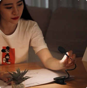 БЕСПРОВОДНАЯ СВЕТОДИОДНАЯ ЛАМПА ДЛЯ ЧТЕНИЯ BASEUS НА CLIP NIGHT DESK КРУГЛОСУТОЧНАЯ РАБОТА