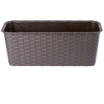 БАЛКОННАЯ ЦВЕТОЧНАЯ КОРОБКА 40см РОТАНГ