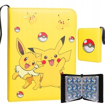 DUŻY ALBUM SEGREGATOR KLASER NA KARTY POKEMON NA 400 KART + Karty Gratis