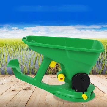 Многоразовый ручной разбрасыватель удобрений, регулируемый и удобный в использовании.