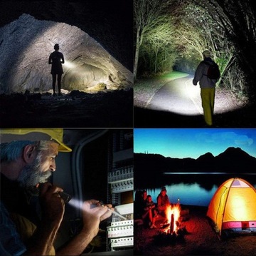 МОЩНАЯ ТАКТИЧЕСКАЯ СВЕТОДИОДНАЯ ЛАМПА POWERBANK USB ZOOM