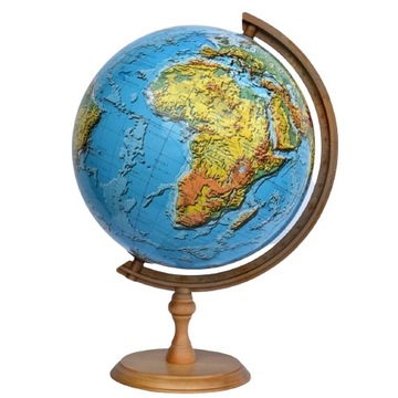 GLOBUS MAPA FIZYCZNA ŚWIATA - 32 cm 3D - ZACHEM