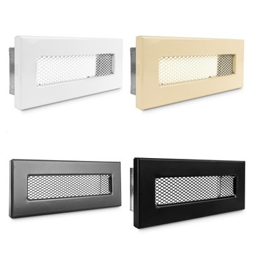 Решетка вентиляционная для канала КРКП 200х50, черная