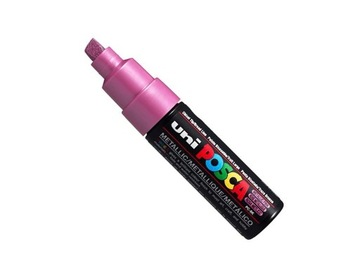 Marker Plakatowy POSCA PC-8K Metal Pink M13 dekoracyjny markery plakatowe
