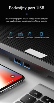 ПОДСТАВКА-ОХЛАЖДАЮЩАЯ ПОДСТАВКА ДЛЯ НОУТБУКА 12–17 ФУТОВ