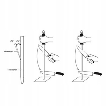 Точилка для барных ножей 20см мясная заточка
