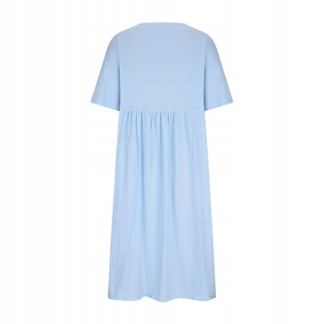 Летнее свободное платье из хлопка и льна MAXI.