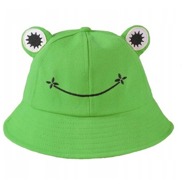 Kapelusz RYBACKI bucket hat żaba czapka żabka regulowany dla dzieci dorosły