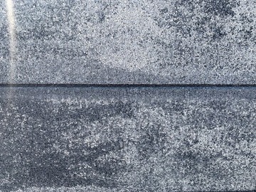 Блок заборный, гладкий, 50х20, графит и белый горошек