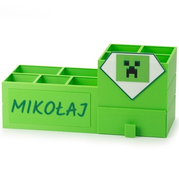 KAJAWIS Organizer na biurko Przybornik na kredki z IMIENIEM prezent POKEMON