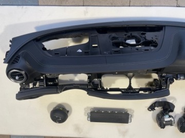 MERCEDES E W213 ЛИФТ ПРИБОРНОЙ ПАНЕЛИ КОНСОЛЬ ПОДУШКИ БЕЗОПАСНОСТИ РЕМНИ КОЖА БЕЛЫЕ НИТКИ ГОЛОВА ВВЕРХ