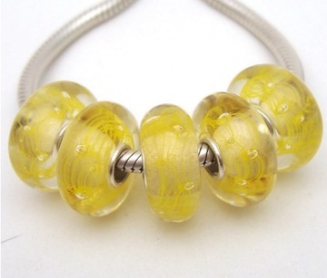 CHARMS ZAWIESZKA KORALIK SZKŁO MURANO BEADS