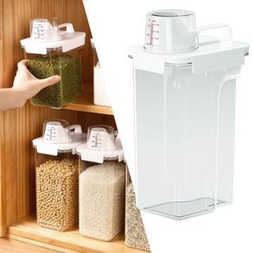 Wielofunkcyjny pojemnik na proszek do prania o pojemności 2800 ml