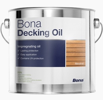 BONA Decking oil / olej do tarasów bezbarwny 2,5 L
