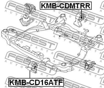 FEBEST KMB-CD16ATF LOŽISKO MOTORU