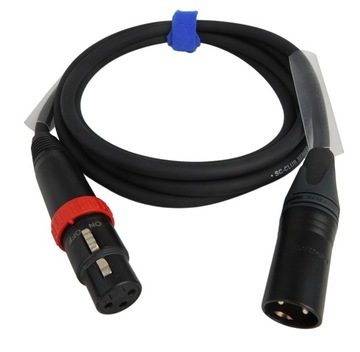 KABEL MIKROFONOWY XLR NEUTRIK Z WYŁĄCZNIKIEM 4m