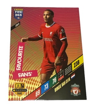 Fifa 365 2024 Adrenalyn Liverpool LIV 5 Van Dijk