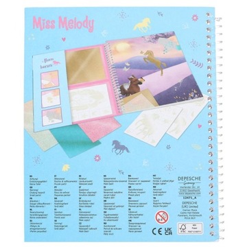 Раскраска Stick and Shine Miss Melody 12471А