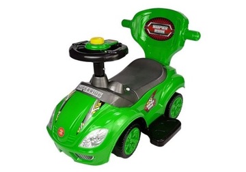 Mega Car 3in1 Green Ride-On с толкателем