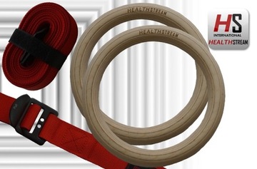 КОЛЬЦА ГИМНАСТИЧЕСКИЕ полированные CROSSFIT 28ММ