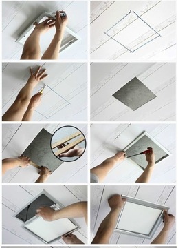 СВЕТОДИОДНАЯ ПАНЕЛЬ 20ВТ ПОТОЛОЧНЫЙ СВЕТИЛЬНИК СВЕТИЛЬНИК КАССЕТНЫЙ 30x30 SLIM