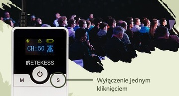 Беспроводная система гида Retekess TT116 с зарядным устройством на 30 гнезд