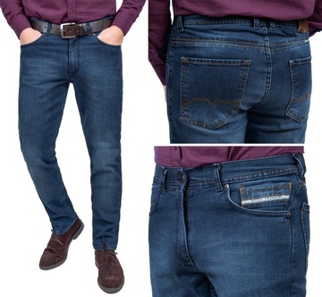 Jeans męskie spodnie klasyczne granatowe PL - 108 cm L:30