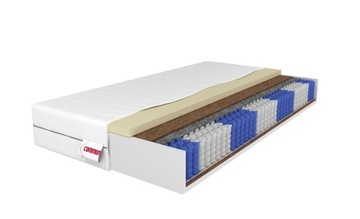 Materac 90x200 2x Kokos 4cm Memory Visco ESTER