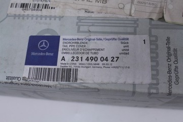 MERCEDES W221 AMG НАКОНЕЧНИКИ ВЫХЛОПА