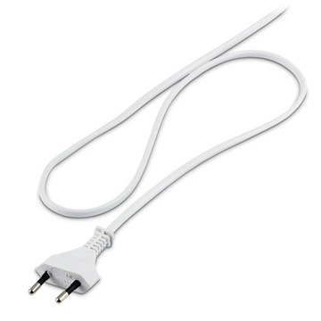 Przewód zasilający 3m z wtyczką 230V biały do lamp