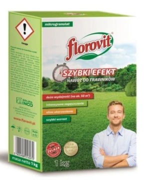 FLOROVIT nawóz do trawników SZYBKI EFEKT 1 KG
