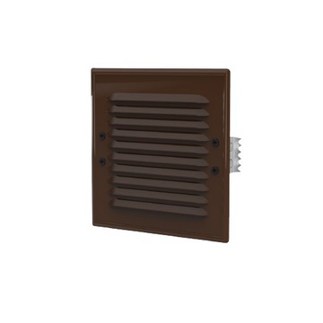 KRATKA WENTYLACYJNA METALOWA brązowa 14x14 +łapki