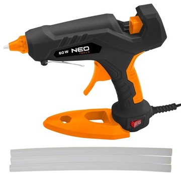 Pistolet klejowy Neo Tools 60W 11mm klejownica + Klej 5 sztuk 300mm GRATIS