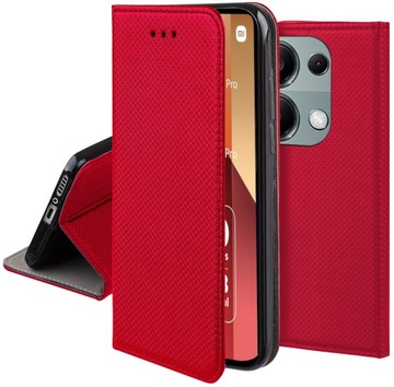 Etui do Xiaomi Redmi Note 13 Pro 4G SMART MAGNET BOOK CASE Z KLAPKĄ + SZKŁO