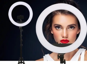 RING Светодиодная кольцевая лампа для селфи RGB + белый 56см 240Вт Макияж XXXL