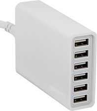 AMAZON BASICS 60W 6-PORTOWA ŁADOWARKA SIECIOWA USB