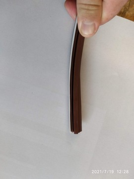 uszczelka do drzwi wewnętrznych bezfelcowych brąz