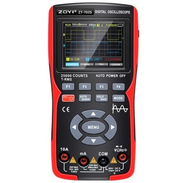 Мультиметр с осциллографом осциллограф 3в1 ZOYI ZT-703S 3,5'' 50Mhz