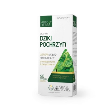 PMS DZIKI POCHRZYN WILD YAM menopauza PMS REGULACJA MIESIĄCZKI UDERZENIA GO