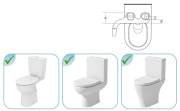 БИДЕ ДЛЯ ТУАЛЕТА, НЕЭЛЕКТРИЧЕСКОЕ, РЕГУЛИРУЕМОЕ ДАВЛЕНИЕ ВОДЫ