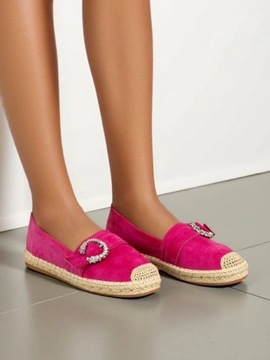 FUKSJOWE ESPADRYLE DAMSKIE AZUBBE 36